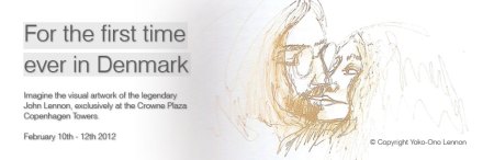 John Lennon visual artwork at Crowne Plaza Copenhagen Towers